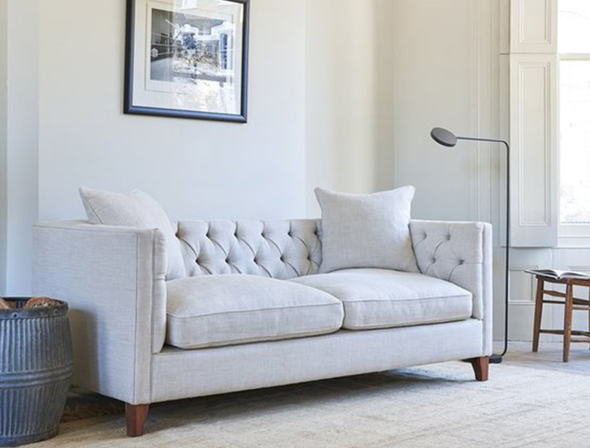 5 Haresfield 3 Seater Sofa in Sole Linen Natural